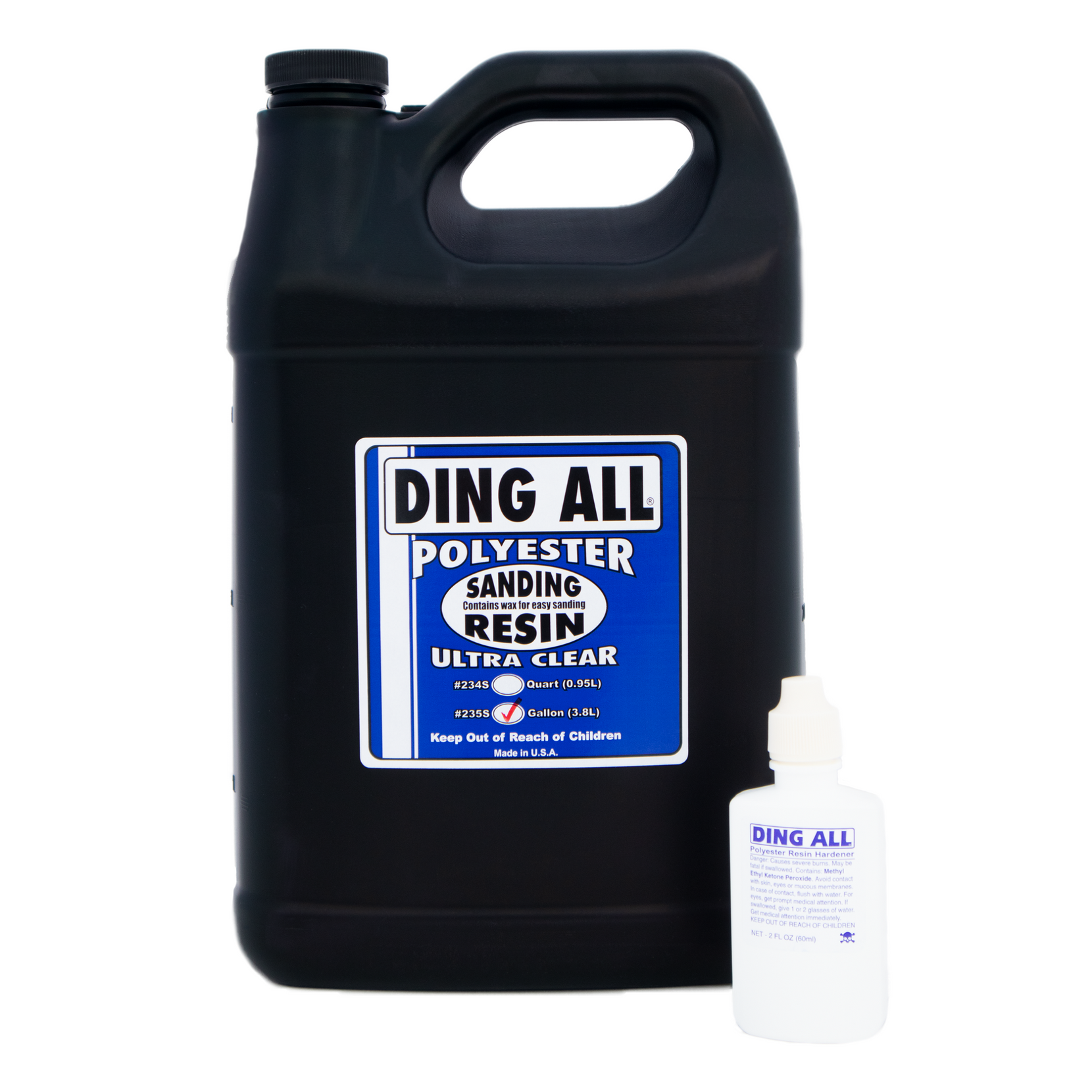 Ding All Polyester Sanding Resin 250A (Choose Size)