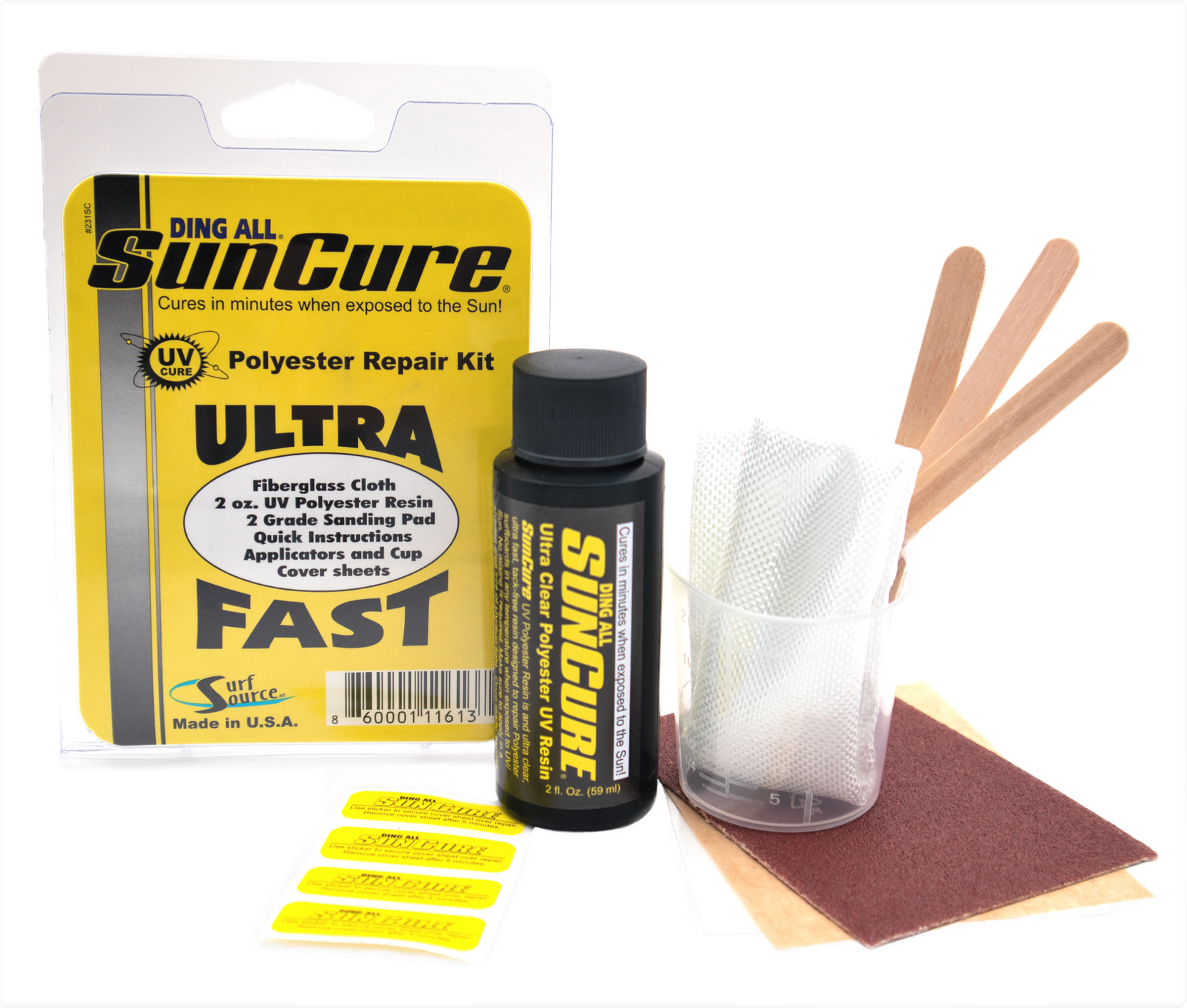 Sun Cure Polyester Repair Kit - 2 oz.