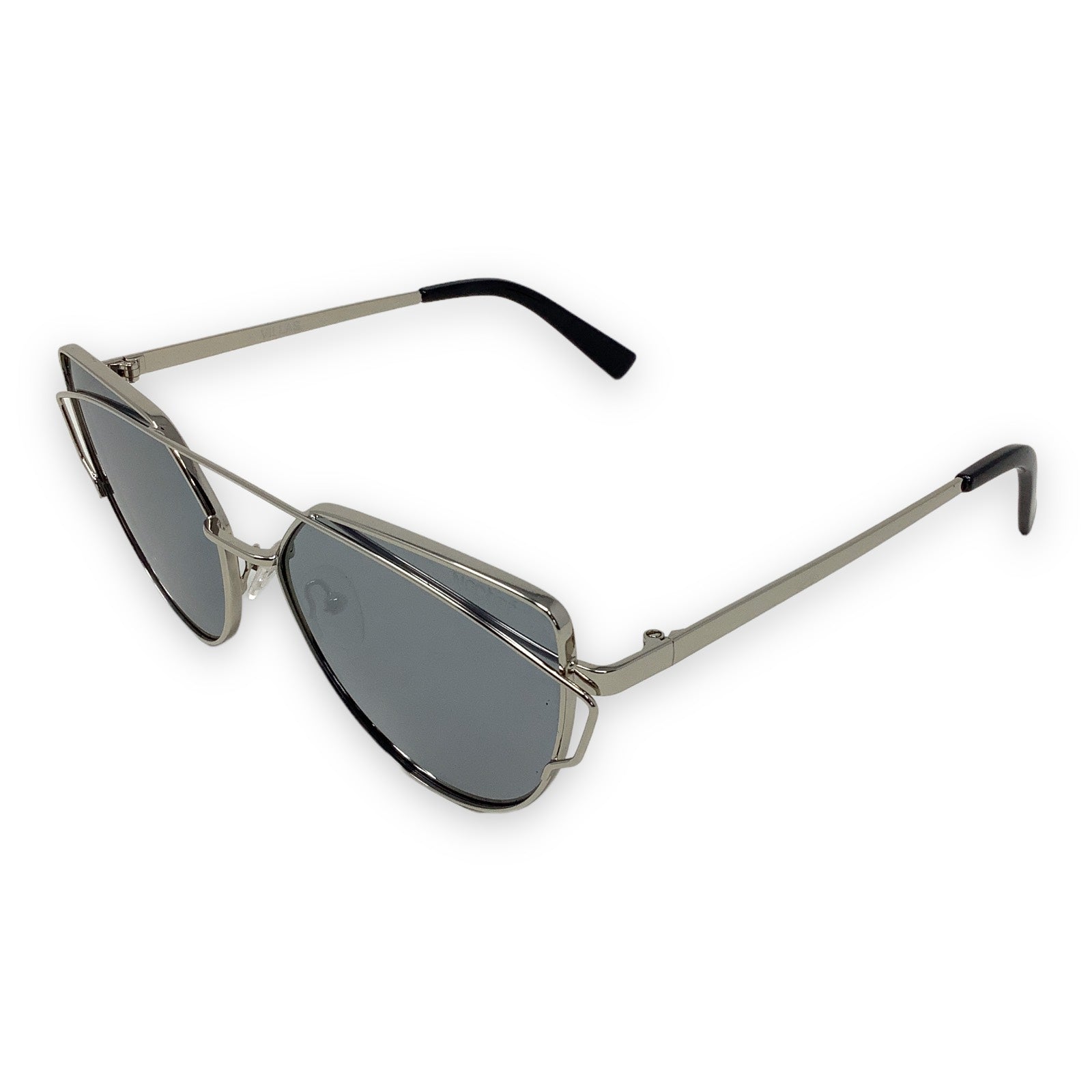 Villas Polarized Sunglasses | Silver Frame with Silver Tinted Lens