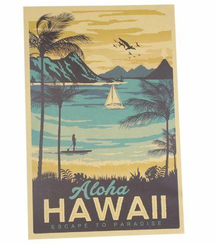 Poster Hawaii Small Canvas 7.5