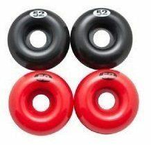 Form Assorted Blk/Red Skateboard Wheels 52mm